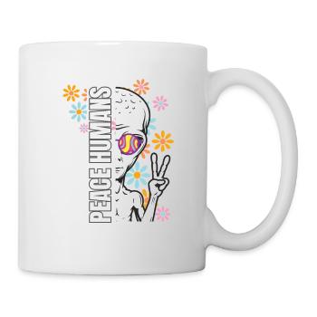 Peace Human's new Alien Hippi design - Mug - white - Right