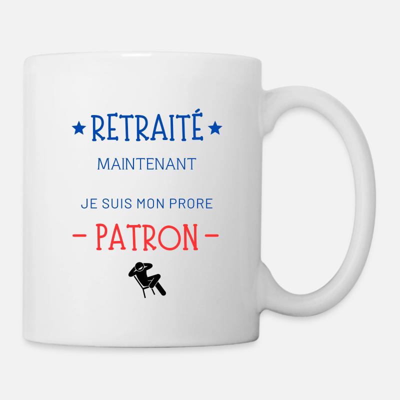 RETRAITÉ patron - Mug blanc - blanc