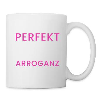 Selbstironische Perfektion - Tasse - Weiß - Rechts