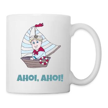 Little Captain Ahoy - Mug - white - Right
