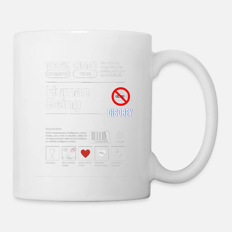 ÊTRE HUMAIN 100% ESSERE UMANI - Mug blanc - blanc