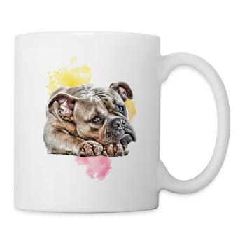 OLD ENGLISH BULLDOG BULLDOG Chiens - Mug blanc - blanc - Droite
