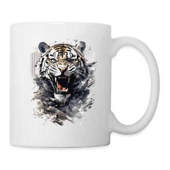 Tiger, Tiger Head, Big Cat, Predator, Strong, Power - Mug - white - Right