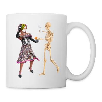 The Grim Reaper dancing - Mug - white - Right