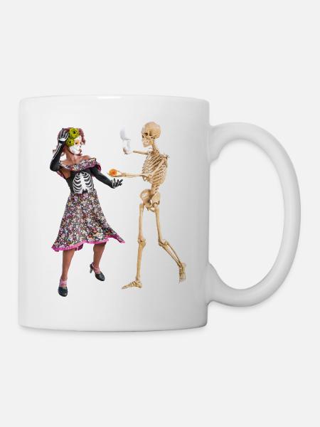The Grim Reaper dancing - Mug - white