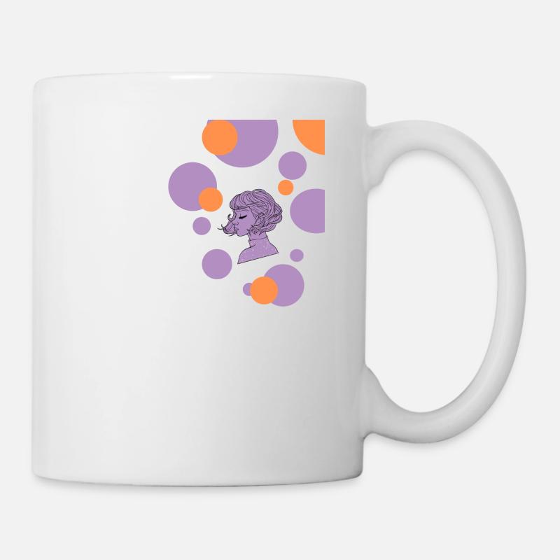 Girl Side View Cosmic Sweater - Mug - white