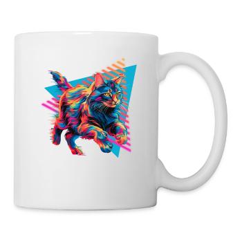 Maine Coon 80s Style - Mug - white - Right