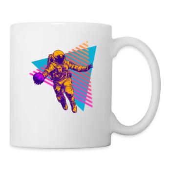 Basketball Astronaut 80s 90s - Mug - white - Right