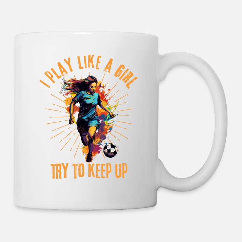 Women's Soccer Soccer Player - Mug - white