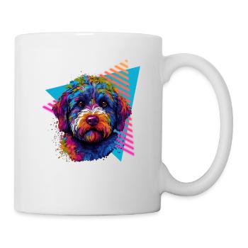 Lagotto Romagnolo 80s style - Mug - white - Right