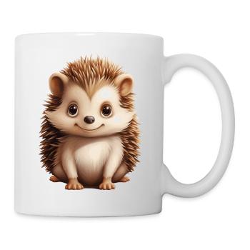 süßer kleiner Igel - Tasse - Weiß - Rechts