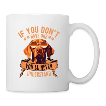 Vizsla with sunglasses - Mug - white - Right