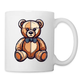 Ours en peluche / Peluche / Animal en peluche / Idée cadeau - Mug blanc - blanc - Droite