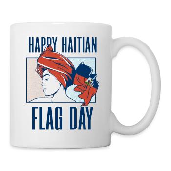 Haiti Haitian Flagge Frau Prinzessin I Geschenk - Tasse - Weiß - Rechts