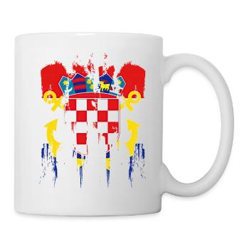 Kroatien Kroatisch Hrvatska Kroatien Kroaten vatreni - Tasse - Weiß - Rechts