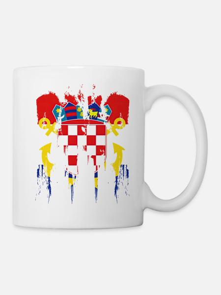 Kroatien Kroatisch Hrvatska Kroatien Kroaten vatreni - Tasse - Weiß