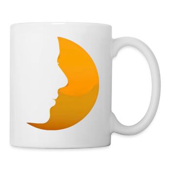 lune - Mug blanc - blanc - Droite