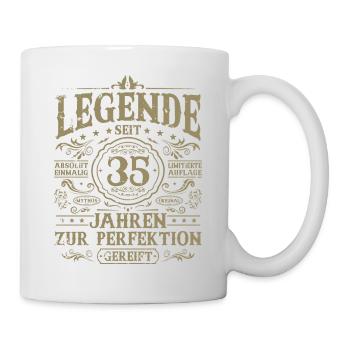 35 Geburtstag Geschenk Legende seit 35 Jahren - Tasse - Weiß - Rechts