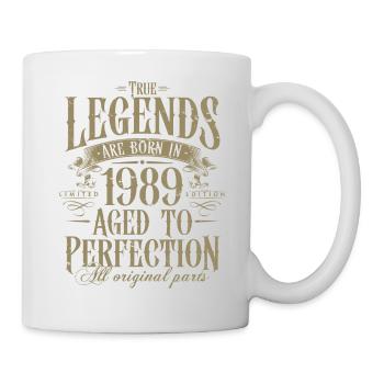Vintage Born 1989 Legends Cadeau d’anniversaire - Mug blanc - blanc - Droite
