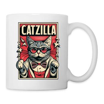 Catzilla - Mug blanc - blanc - Droite