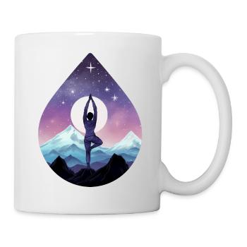 Mountain Yoga Pose - Mug - white - Right