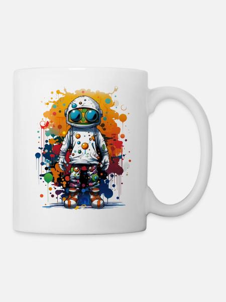 Galactic Artistry: Blast Off with Trendsetting. - Mug - white