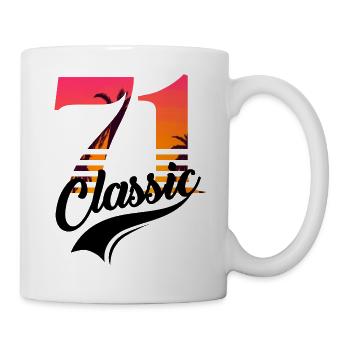 Vintage 1971-71e anniversaire - Mug blanc - blanc - Droite
