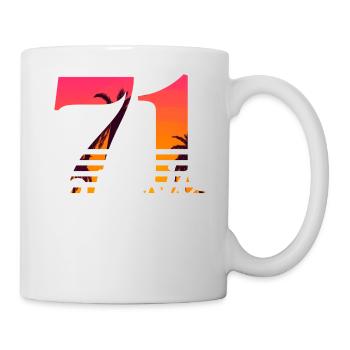 Vintage 1971-71e anniversaire - Mug blanc - blanc - Droite