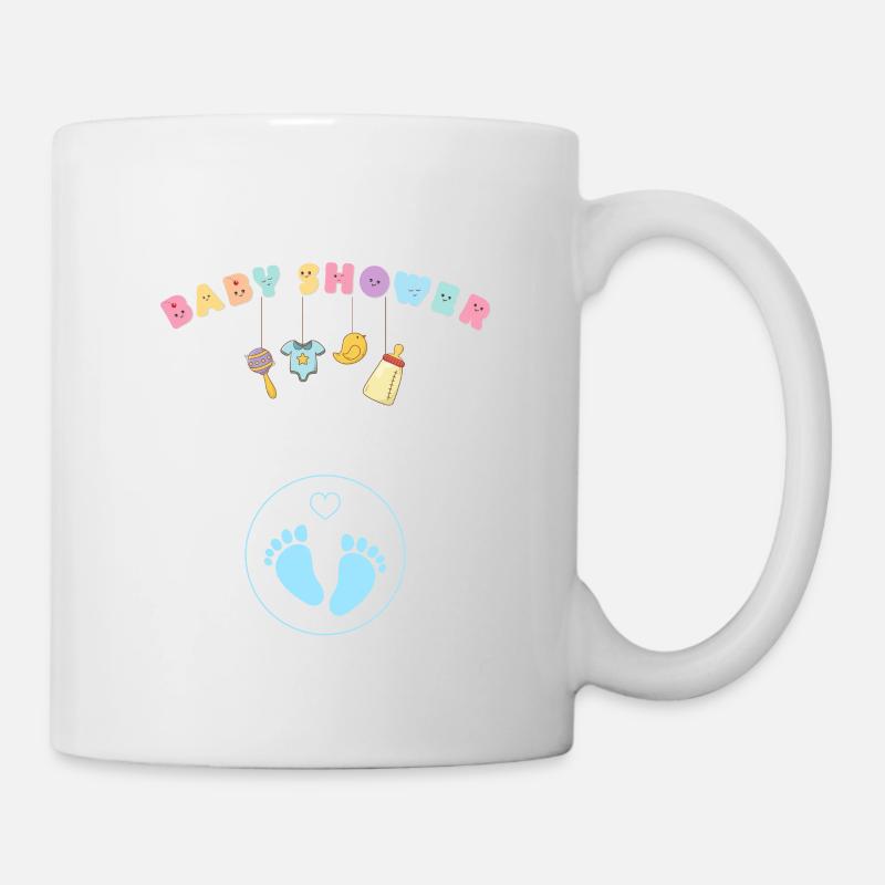 Babyshower - blau - Tasse - Weiß