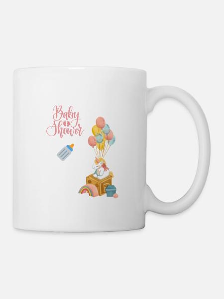 Babyshower 2 - rosa - Tasse - Weiß