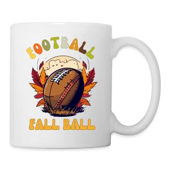 Le football américain tombe amoureux de la famille - Mug blanc - blanc - Droite