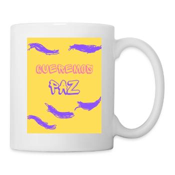 Queremos paz - Mug blanc - blanc - Droite