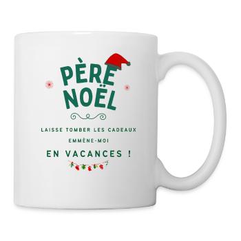 Père Noël laisse tomber les cadeaux - Mug blanc - blanc - Droite