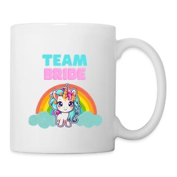 Conception de licorne « Team Bride » - Mug blanc - blanc - Droite