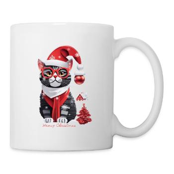 Meowy Christmas from the Meowy Christmas Cats - Mug - white - Right