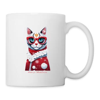 Meowy Christmas from the Meowy Christmas Cats - Mug - white - Right
