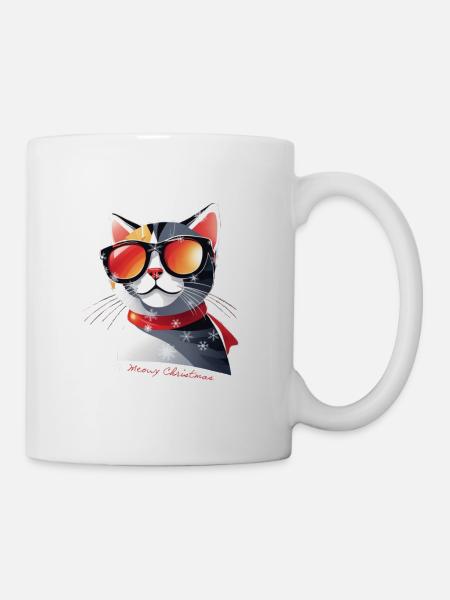 Meowy Christmas von den Meowy Christmas Cats - Tasse - Weiß