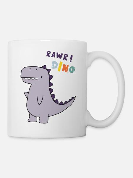 Dino Design - Tasse - Weiß