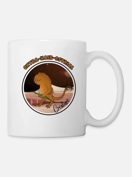 Extra-hair-estrial Creature - Mug - white