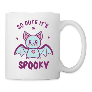 Fledermaus Halloween So Cute its spooky - Tasse - Weiß - Rechts