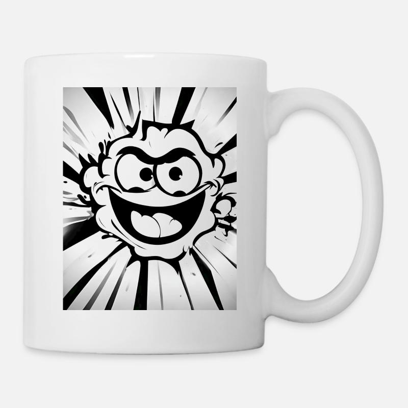 crazy smile - Tasse - Weiß