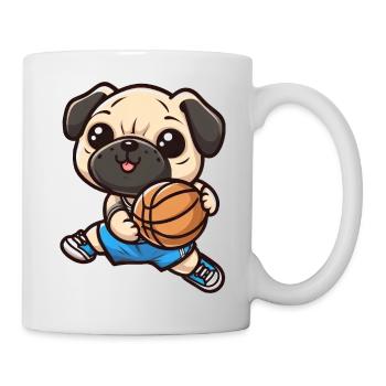 Carlin athlétique : un joueur de basket-ball pour chiens - Mug blanc - blanc - Droite