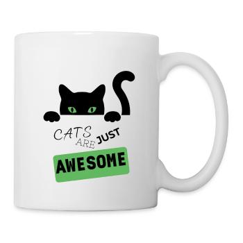 CATS ARE JUST AWESOME - Mug - white - Right