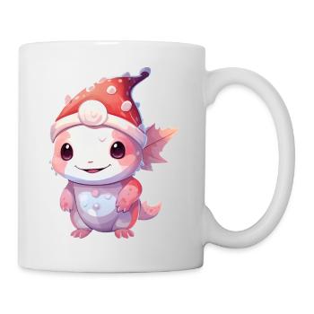 Christmas Miracle Axolotl: Laughter Under the Cap - Mug - white - Right