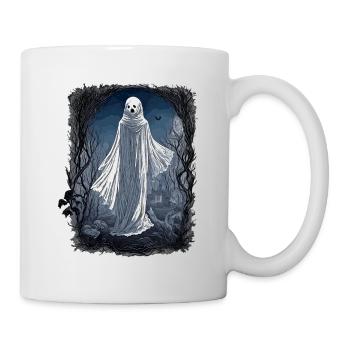 Gespenst auf dem Friedhof - Tasse - Weiß - Rechts