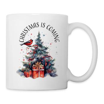 Christmas ist coming - Tasse - Weiß - Rechts