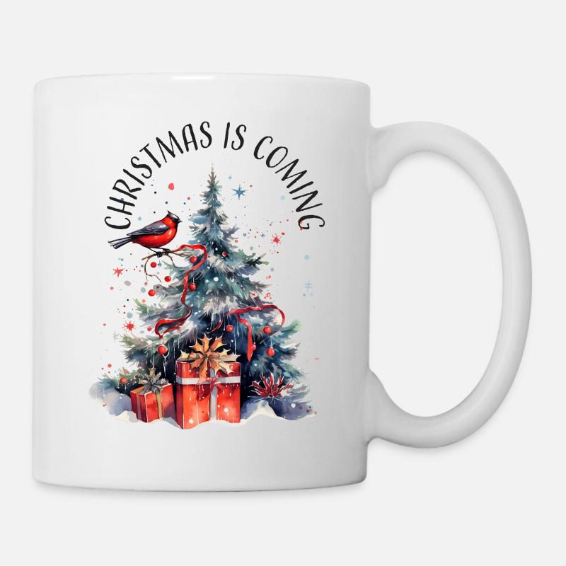 Christmas ist coming - Tasse - Weiß