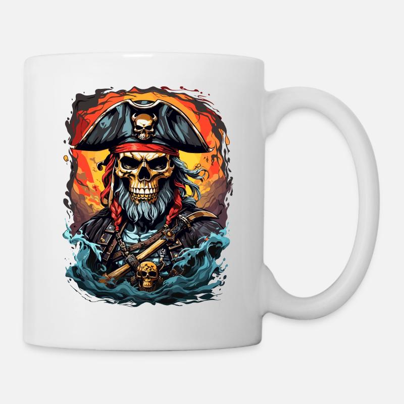Aventure pirate : Boucaniers effrayants - Mug blanc - blanc