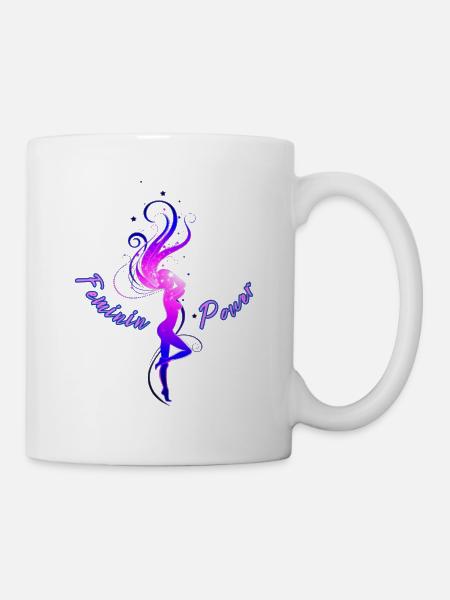 Feminin Power - Tasse - Weiß