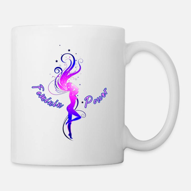 Feminin Power - Tasse - Weiß